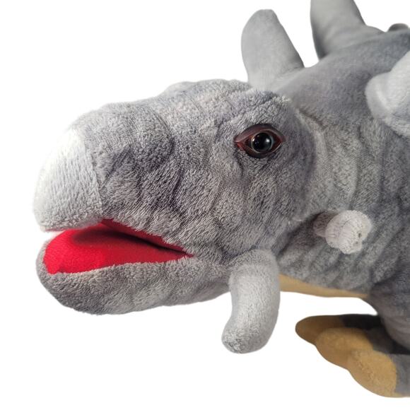 Dinosaur Plush Euoplocephalus 28" Big Stuffed Animal Rare Fiesta Prehistoric Toy - Picture 9 of 14
